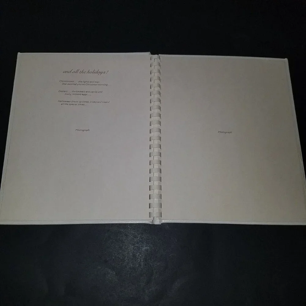 VTG Baby Book Album And You Were Born American Greetings White NEVER USED